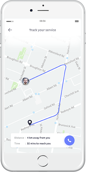 Uber for handyman Tracking